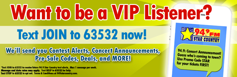 94.9 Star Country VIP Text Club
